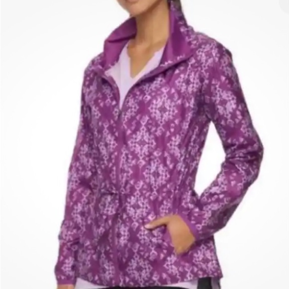 GAIAM PLUMBERRY PURPLE AURA LIGHTWEIGHT WINDBREAKER JACKET•WOMENS • S/M
